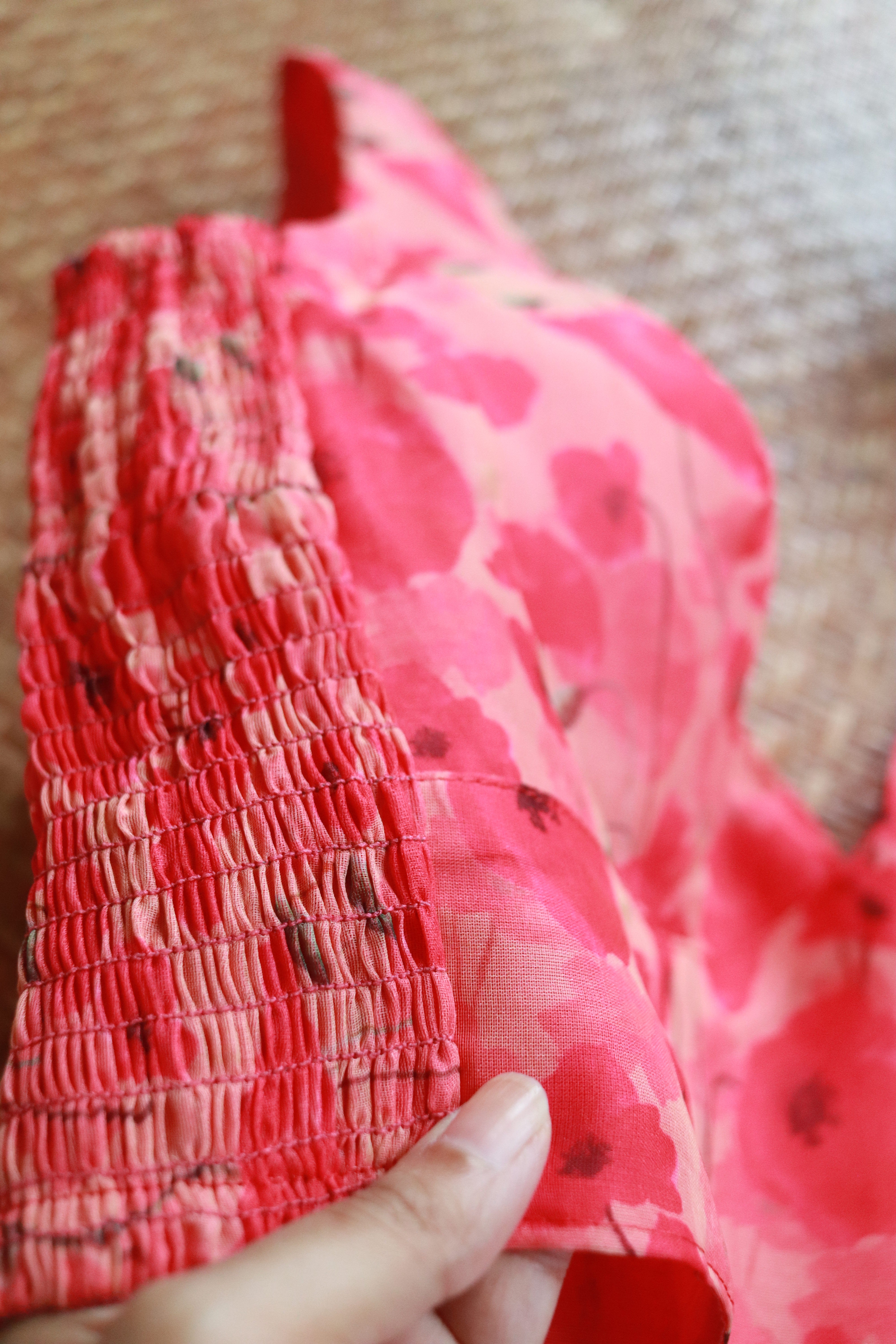Floralista pink organza blouse