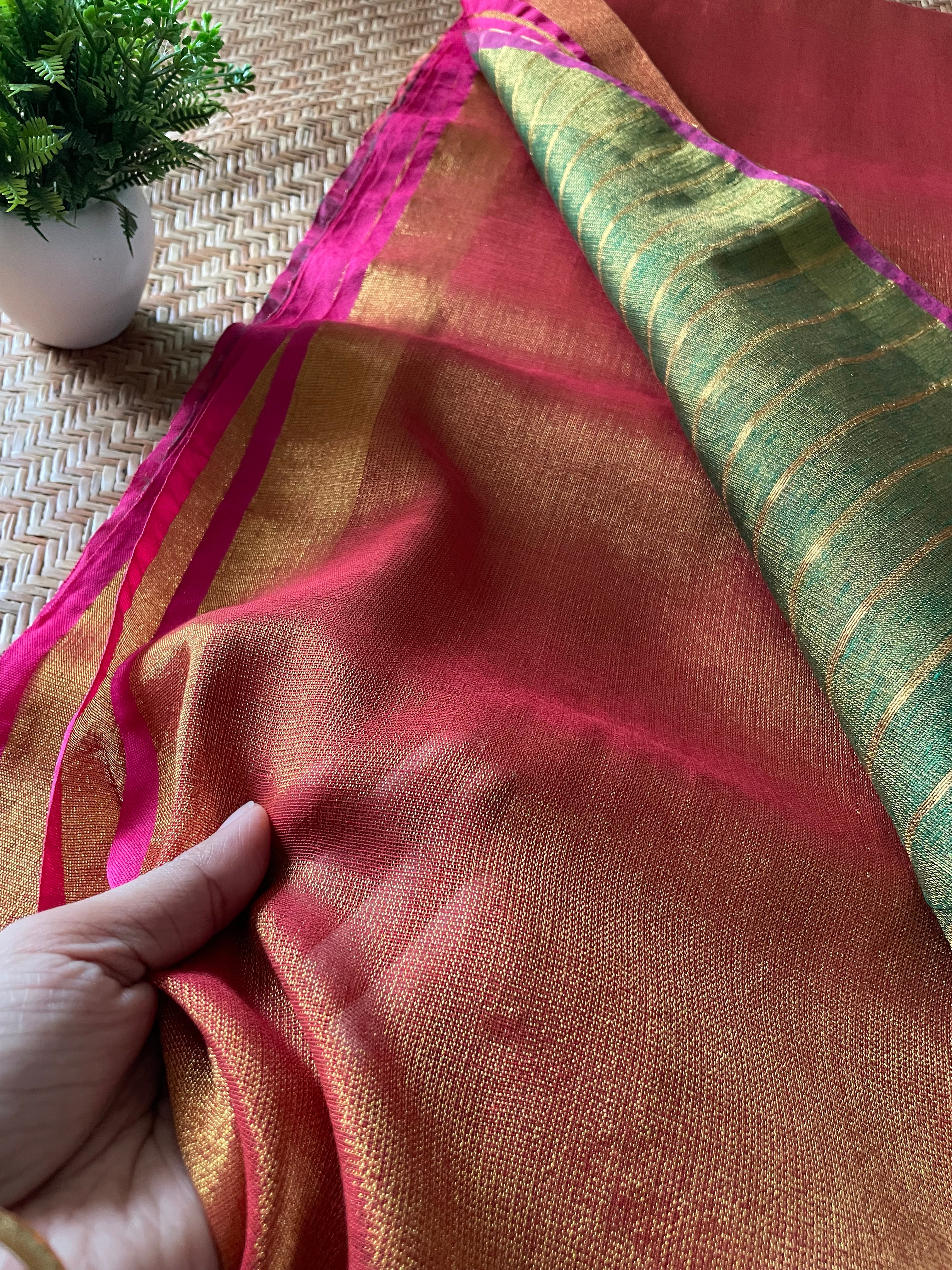 Shine in Linen (Rusty orange)