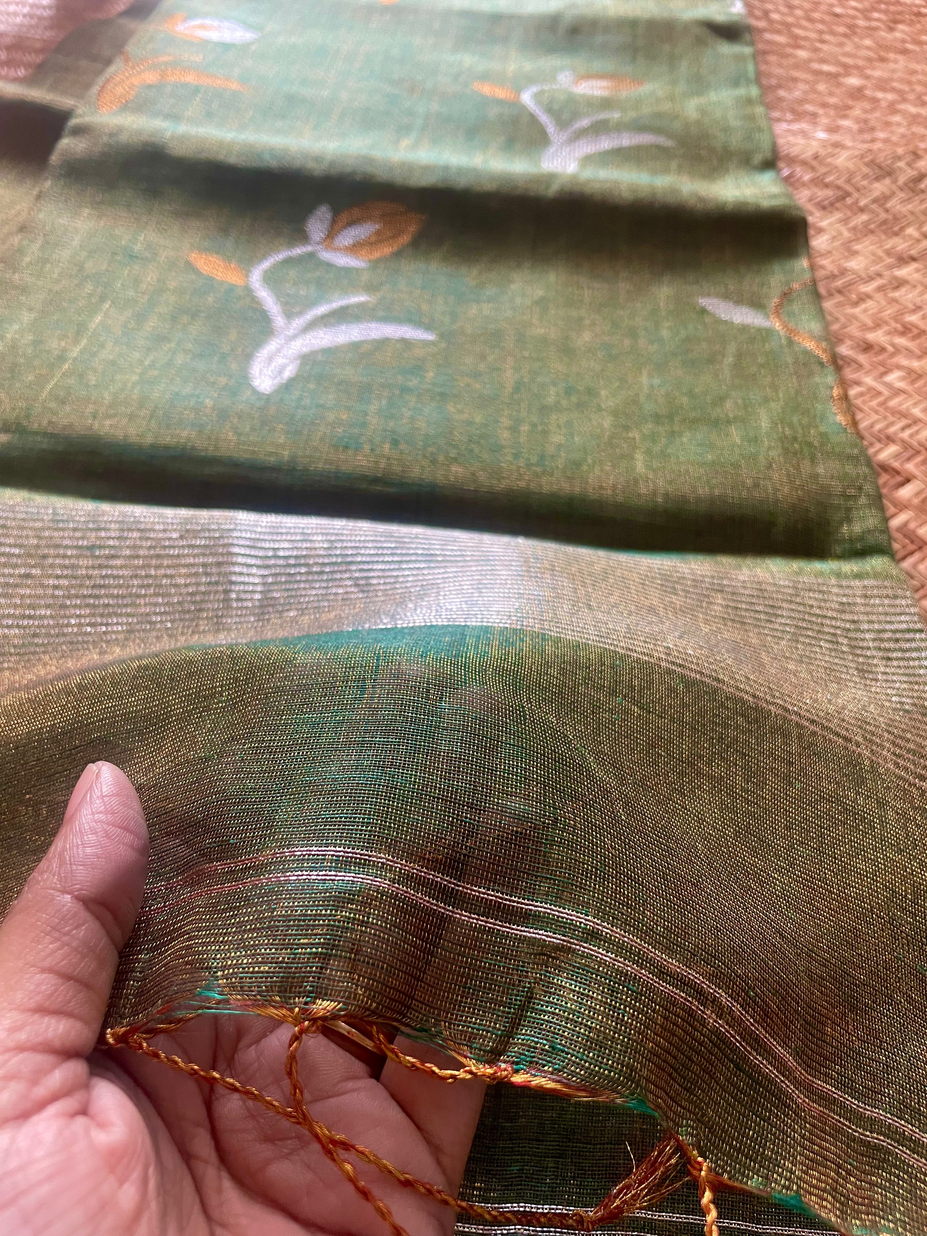 Bloom in Linen (Green)