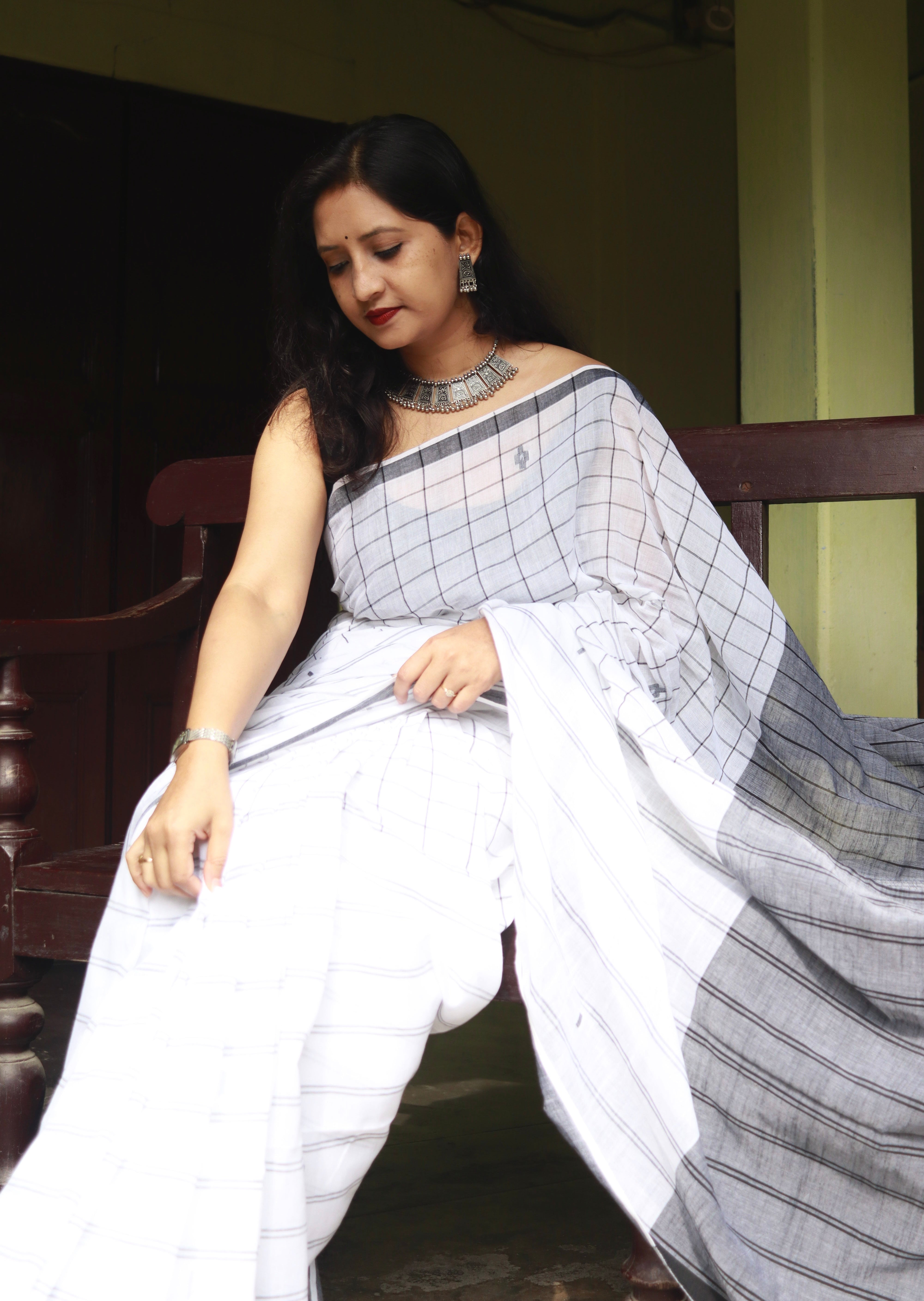 White Checkered