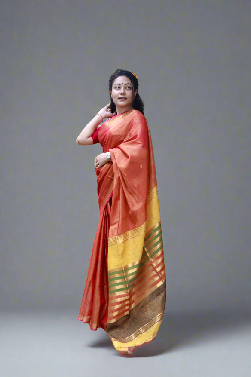 Shine in Linen (Rusty orange)