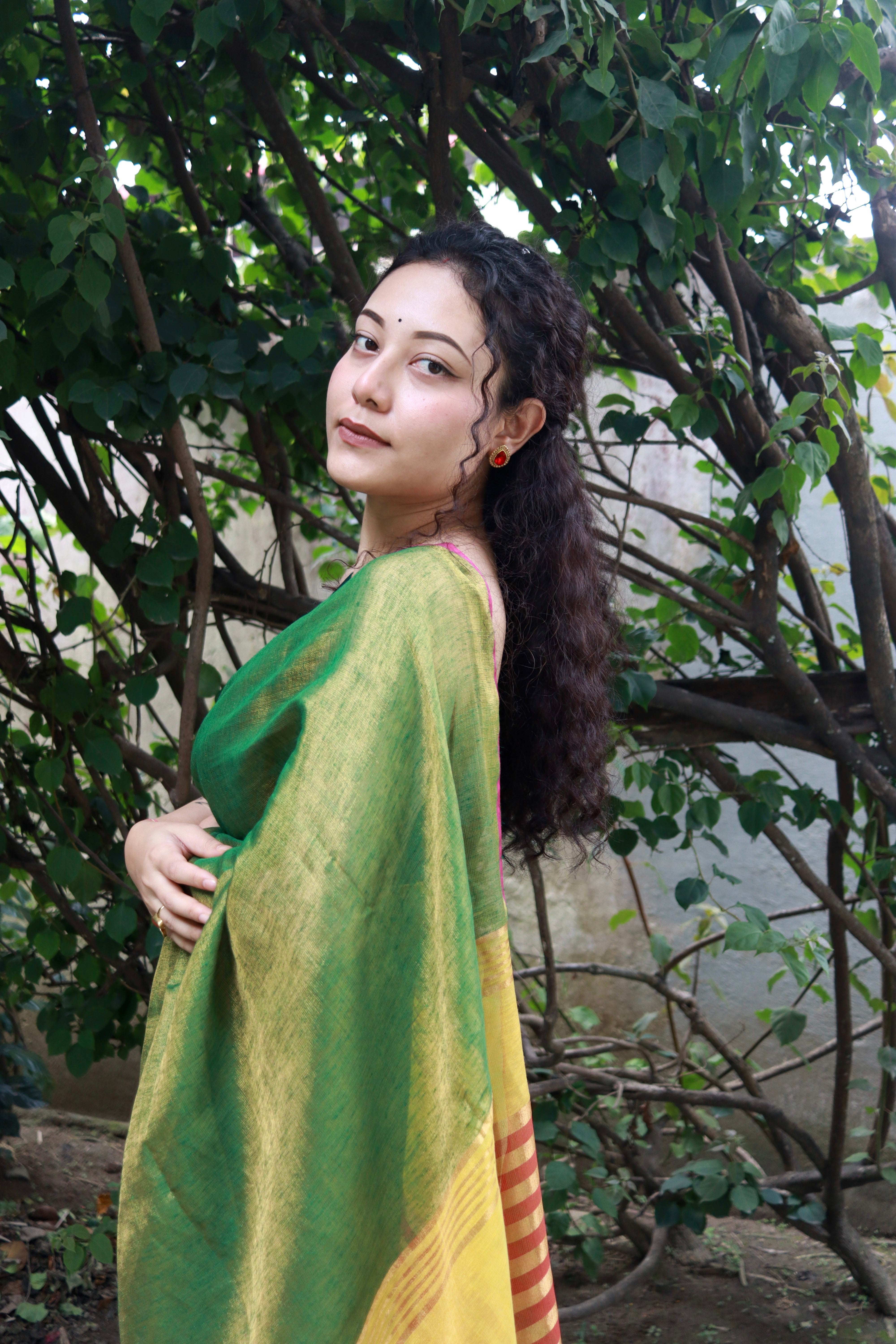 Shine in Linen Green