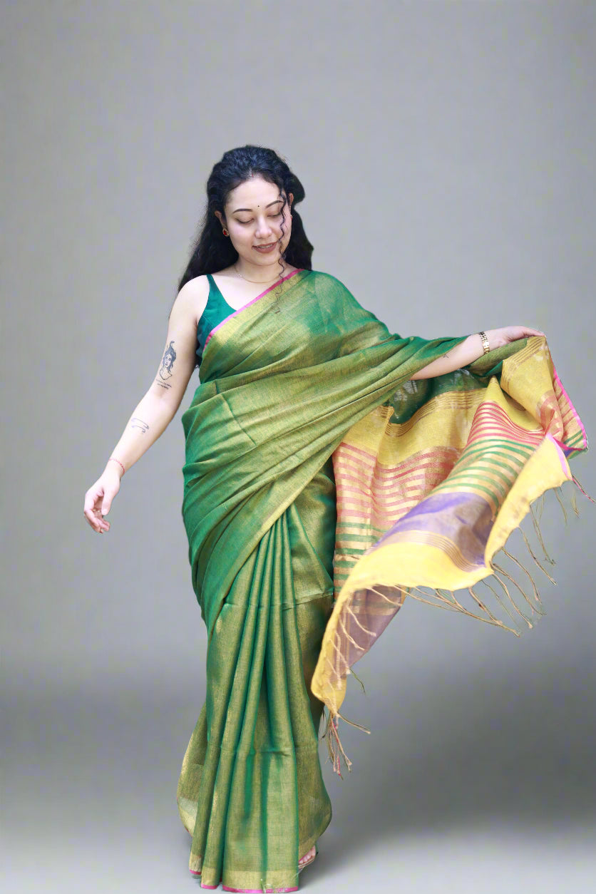 Shine in Linen Green