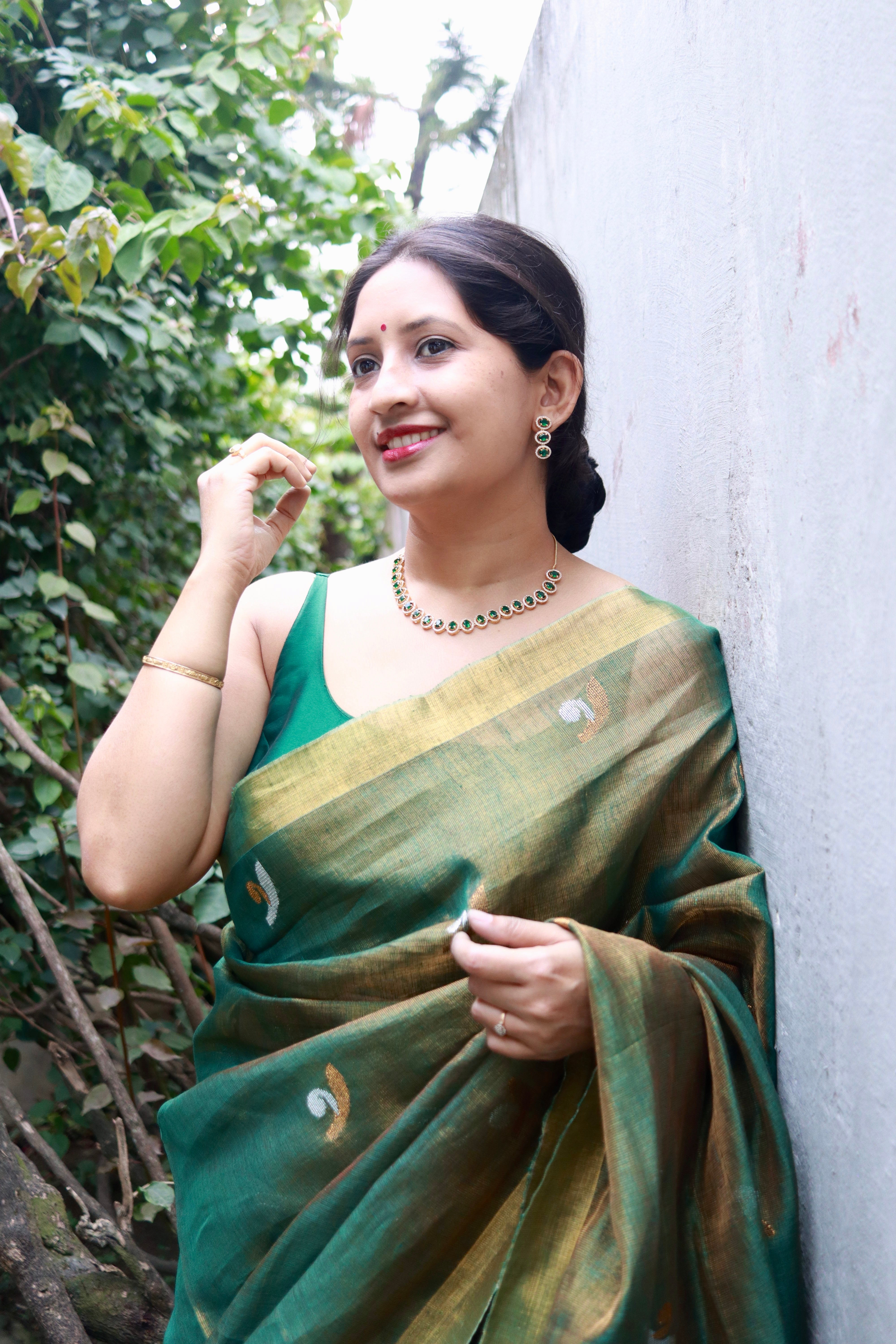 Bloom in Linen (Green)