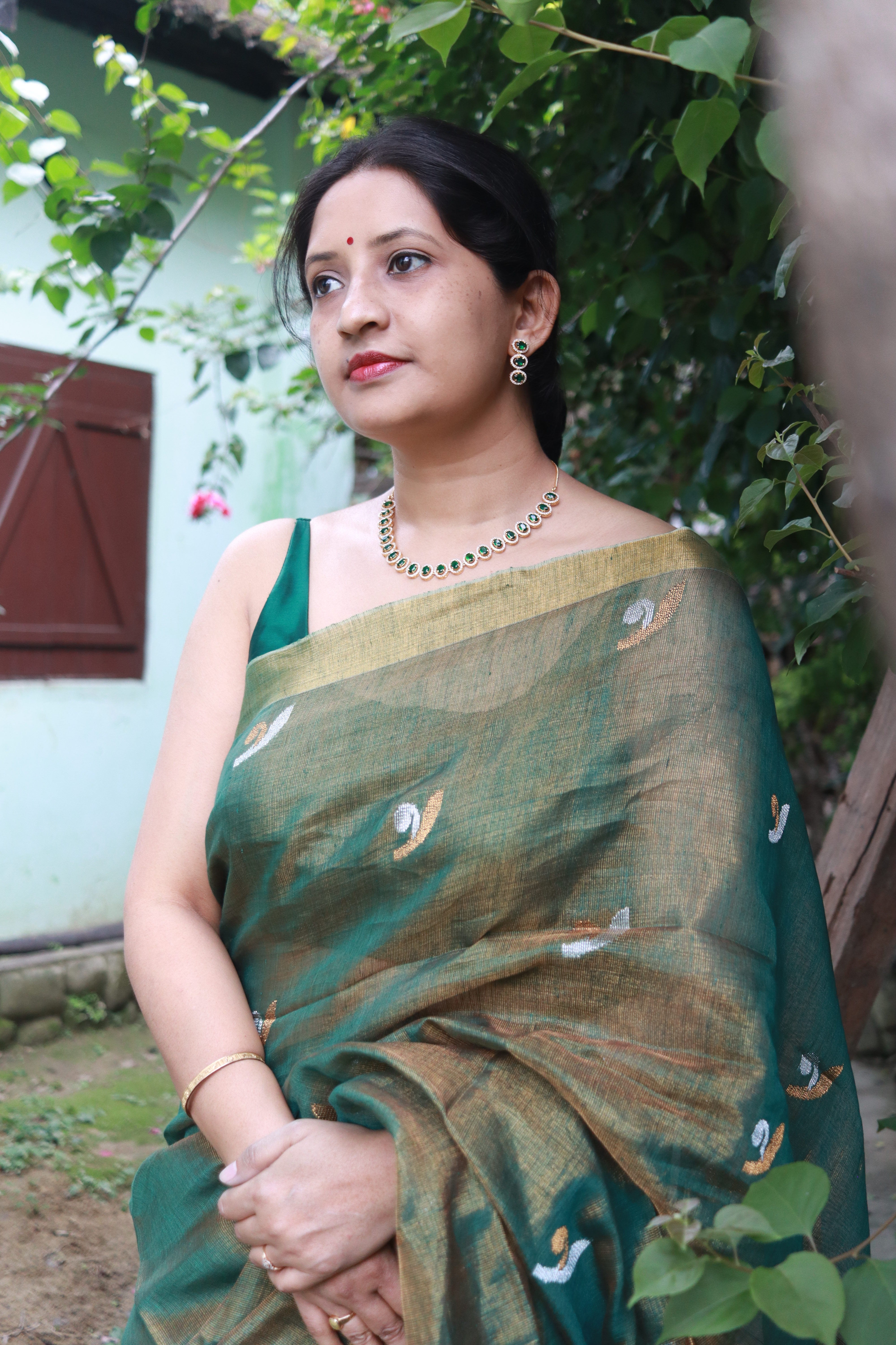 Bloom in Linen (Green)
