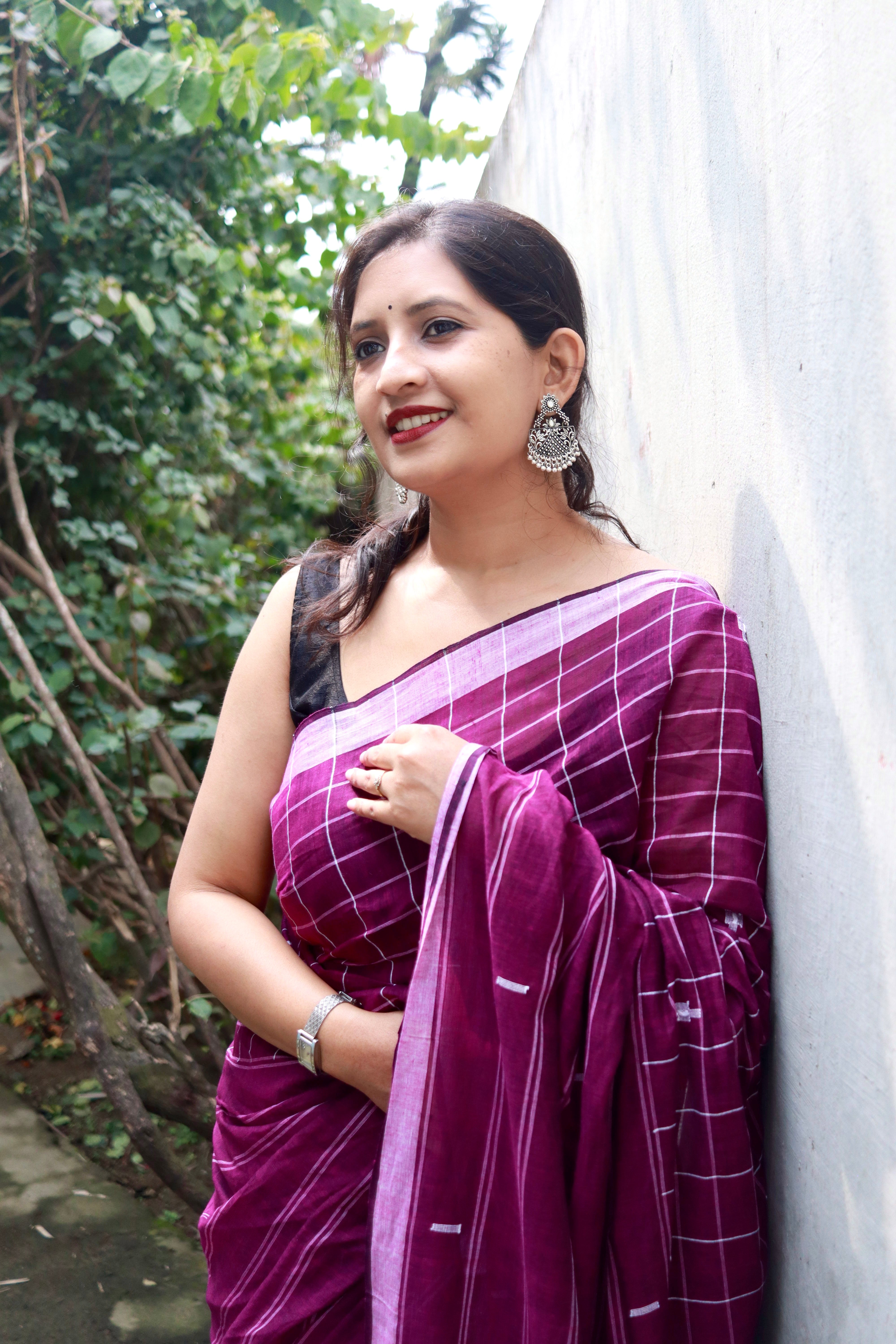 Purple Checkered