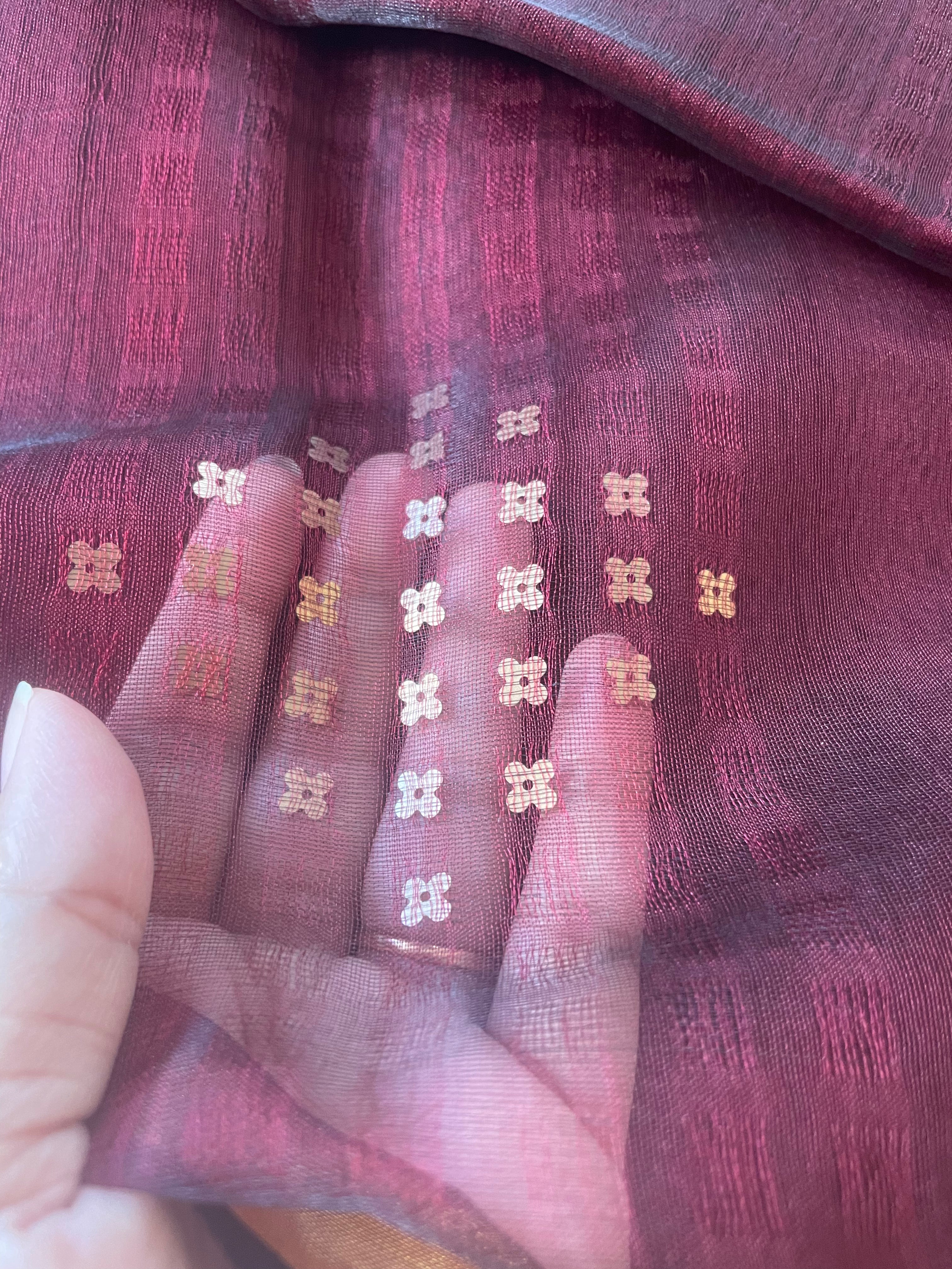 Sangria sitara, muslin saree.