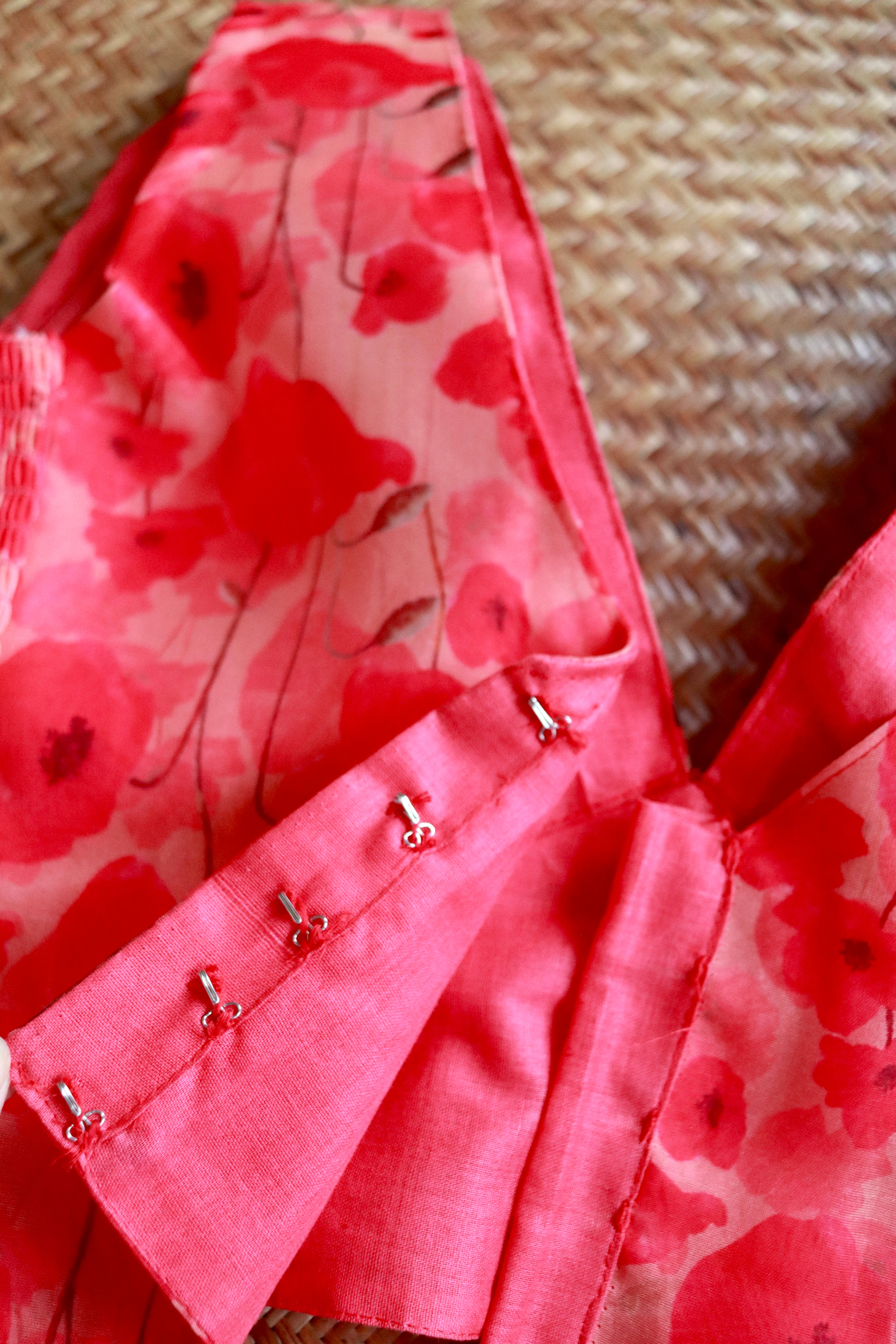 Floralista pink organza blouse