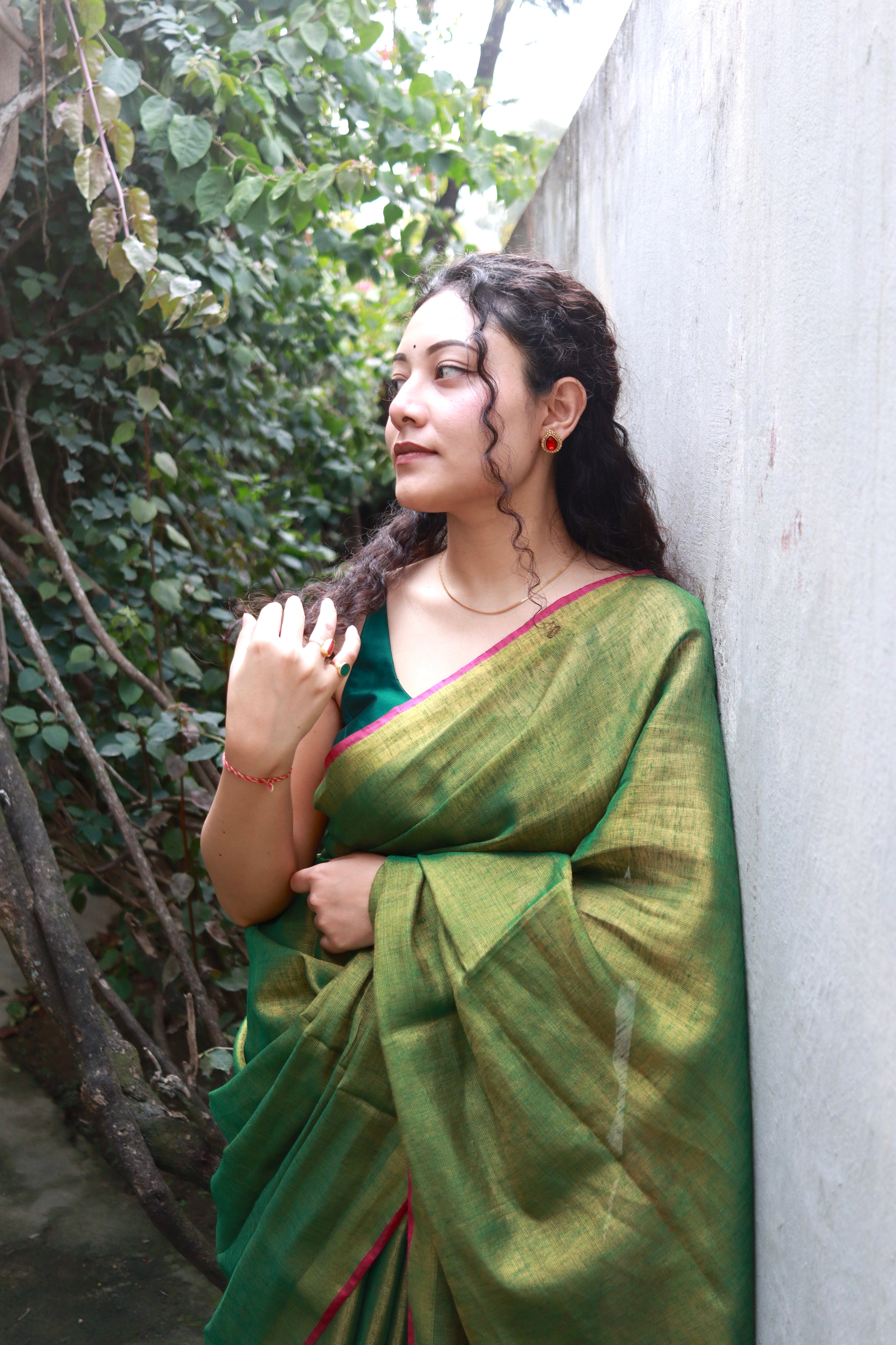 Shine in Linen Green