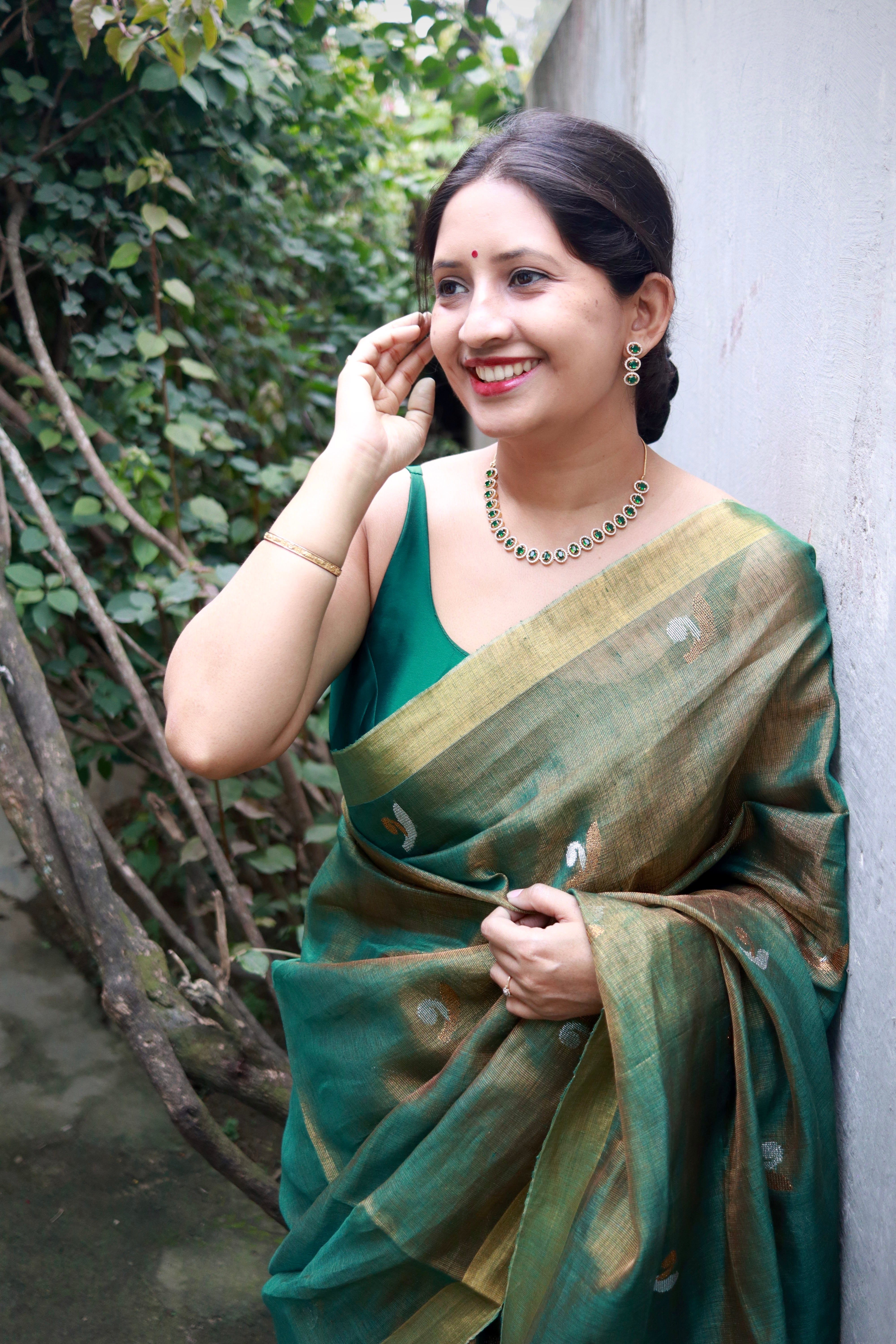 Bloom in Linen (Green)
