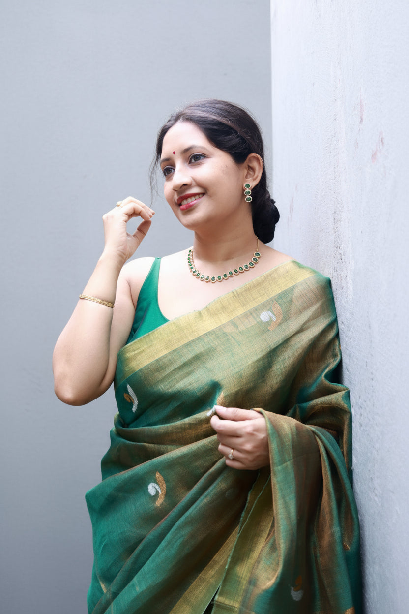 Bloom in Linen (Green)