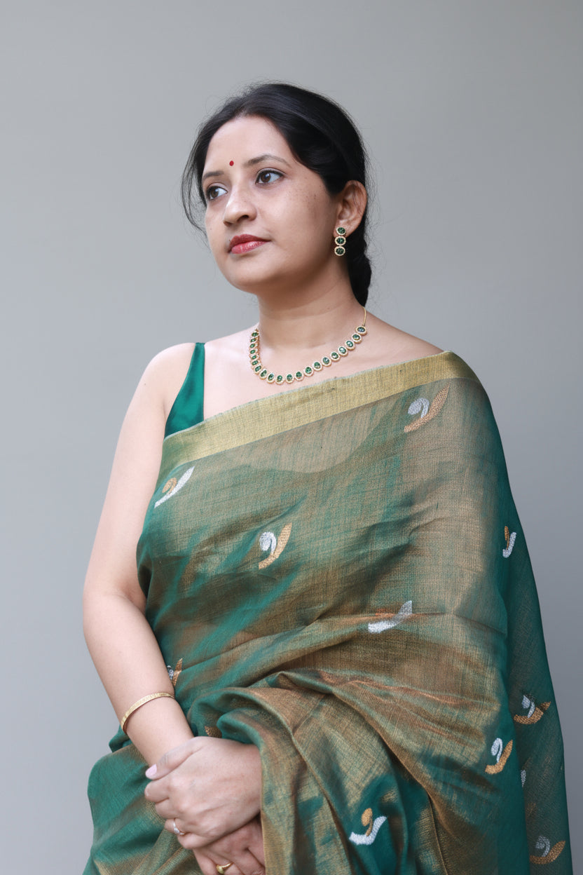 Bloom in Linen (Green)